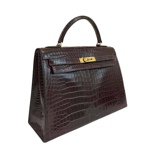 Hermès Vintage Kelly Crocodile Bag 32cm