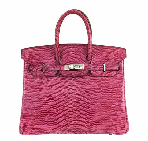 Hermès Birkin 25 Fuchsia Lizard