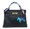Hermes Kelly 32 Black Bag