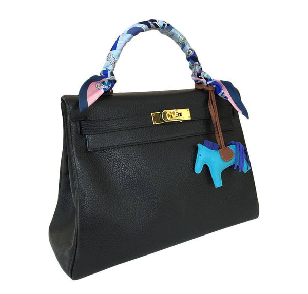 hermes kelly 32 black used side