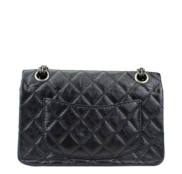 chanel lucky charm reissue 2.55 black used back