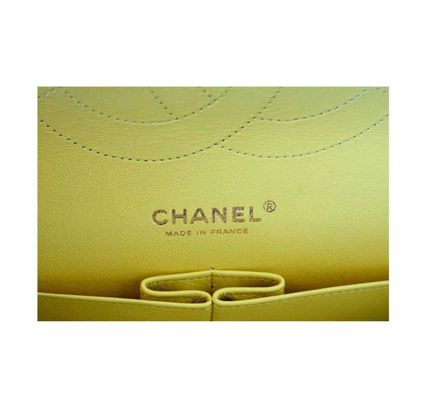 Chanel Bag Classic Double Flap Yellow New Stamp