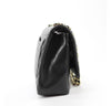 Chanel Maxi Shoulder Bag Black Used Side