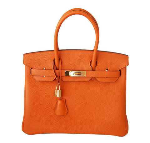 Hermès Birkin 30 in Orange Togo Leather GHW
