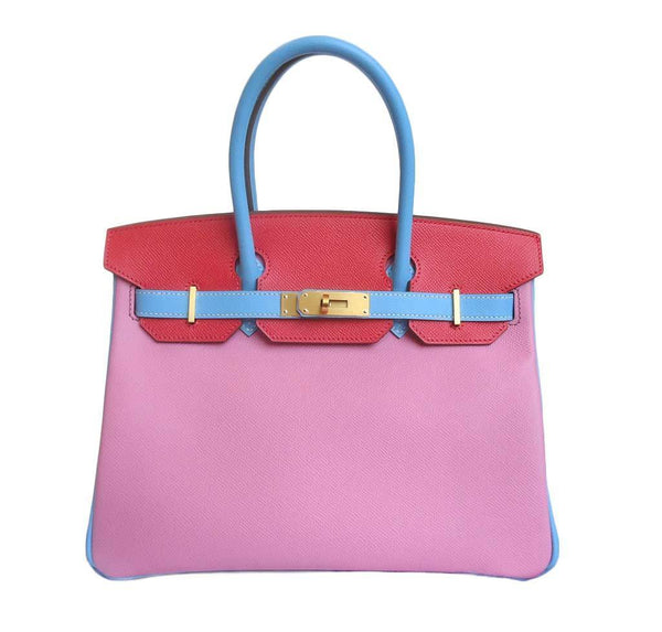 Hermes Birkin Bag 30 Tri-Color