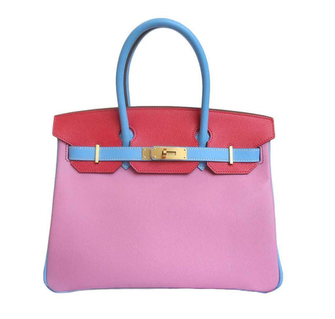Hermes Birkin Bag 30 Tri-Color