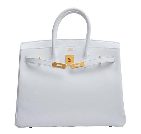 Hermes Birkin 35 Blanc Epsom Bag