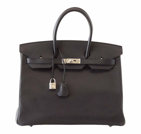 Hermes Birkin 35 Jet Black Bag