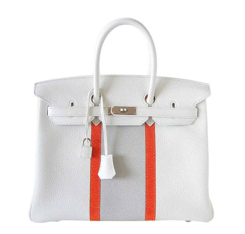 Hermes Birkin 35 White Club Bag