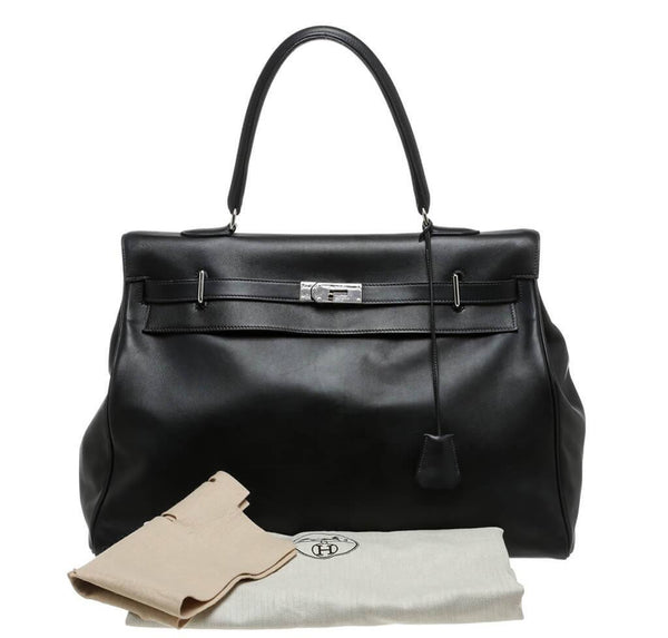 Hermes Kelly Relax Travel Black Used Overview