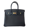 Hermes Birkin 35 Black Epsom Bag