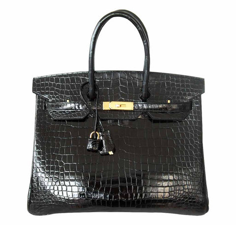 Lot - Hermes Ostrich Leather 35cm Birkin Bag