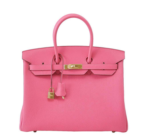 Hermes Birkin 35 Rose Lipstick Bag