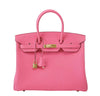 Hermes Birkin 35 Rose Lipstick Bag