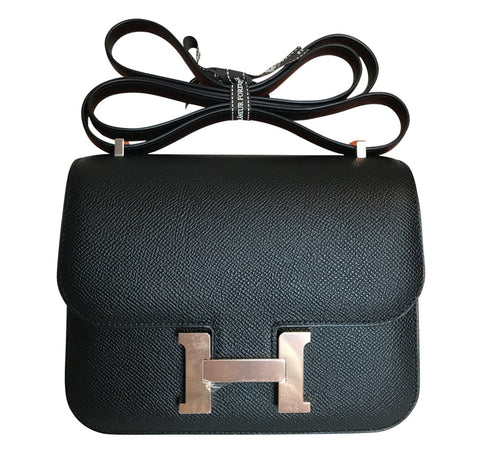 Hermes Roulis Bag Epsom Leather Gold Hardware In Black