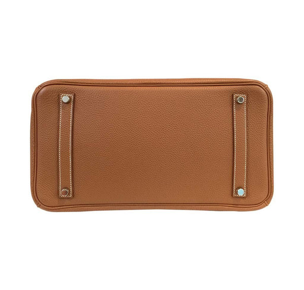 hermes birkin 35 brown used bottom
