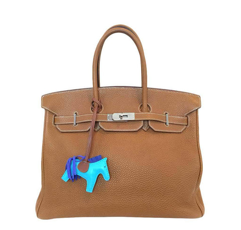 Hermes Birkin 35 Gold Togo Bag