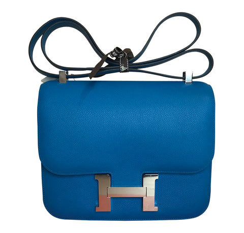 Hermès Constance 24 Bag Bleu Zanzibar Swift Leather PHW - Store Fresh