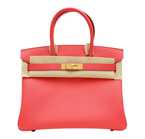 Hermès Birkin Bag 30cm Verso in Rose Tyrien Pink Epsom Leather