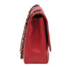 chanel single flap bad red used side