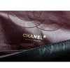 chanel jumbo flap 2.55 reissue bag black used embossing