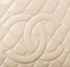 Chanel Grand Shopper Tote Beige Used Logo