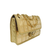 chanel ice cube bag gold metallic limited edition used side