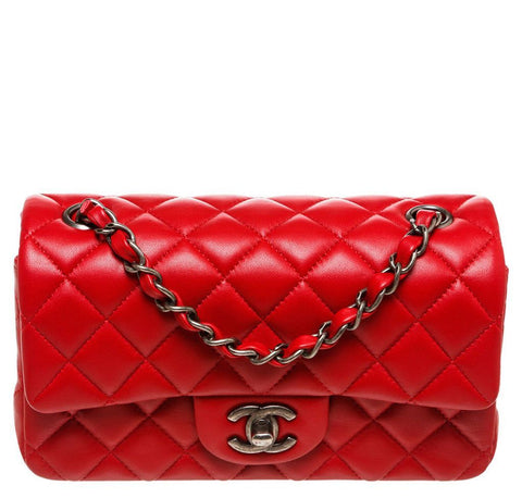 Chanel Mini Classic Flap Bag Red