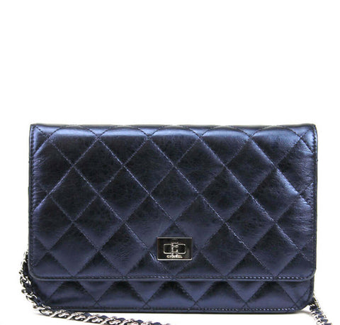 Chanel WOC Bag Dark Blue Lambskin