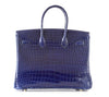 Hermès Birkin 35 Blue Sapphire Crocodile gold excellent back