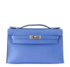 Hermes JPG Kelly Pochette Blue Bag
