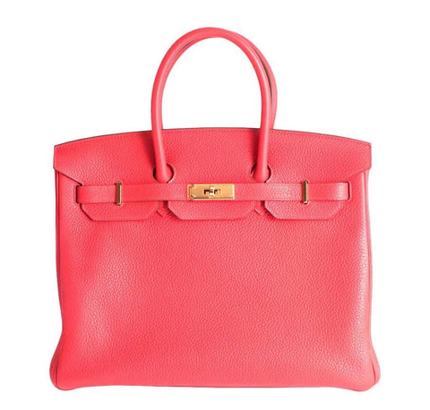 Hermes Birkin 35 Fuchsia Togo Bag