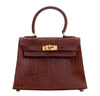 Hermes Mini Kelly Miel Crocodile Bag