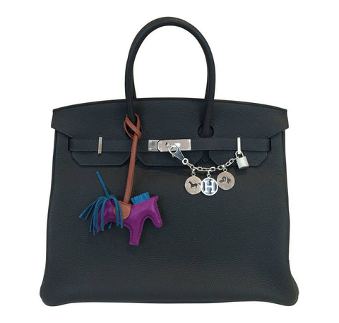 Hermes Birkin 35 Blue Ocean Bag