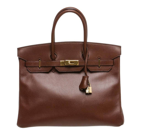 Hermes Birkin 35 Brown Bag