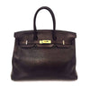 Hermes Birkin 35 Chocolate Brown Bag