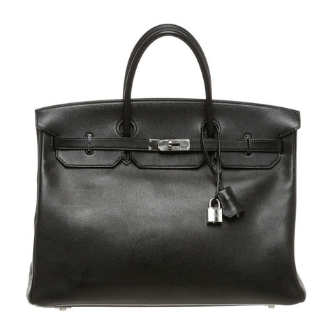 Hermes Birkin 40 Noir Bag