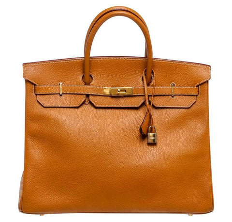 Hermes Birkin 40 Gold Togo Bag