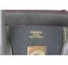 Hermes Club Birkin Limited Edition Etain Graphite Used Embossing