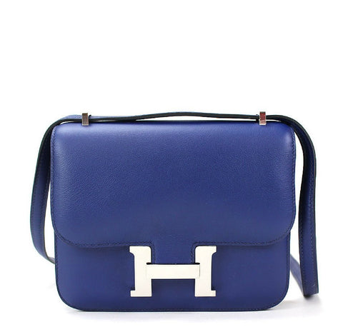 Hermes Constance 18 Blue Izmir Bag