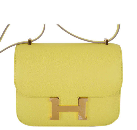 Hermès Constance 18 Bag Souffre Epsom Leather - Gold Hardware