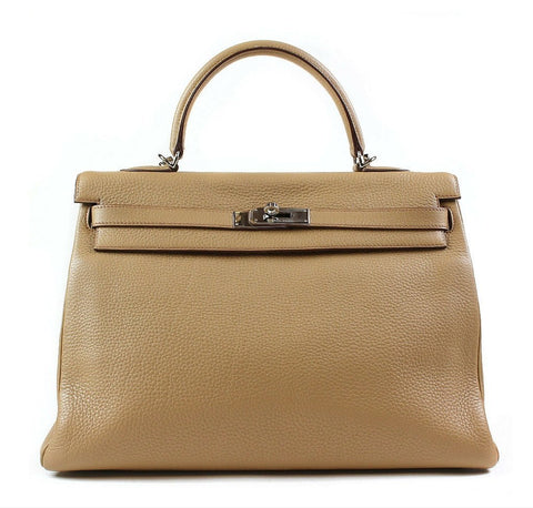 Hermes Kelly 35 Tabac Camel Bag