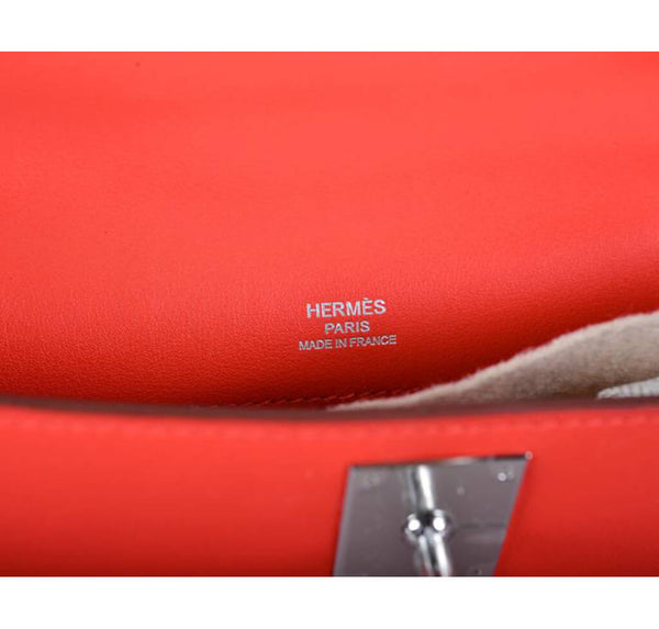 Hermes Kelly Cut Bag Capucine Swift
