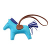 Hermes Rodeo Horse Bag Charm Blue