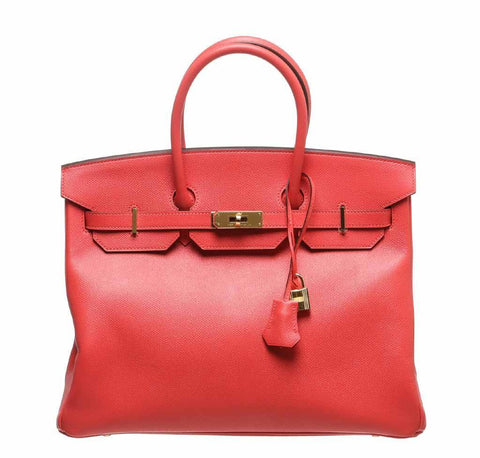 Hermes Birkin 35 Rouge Pivoine Bag