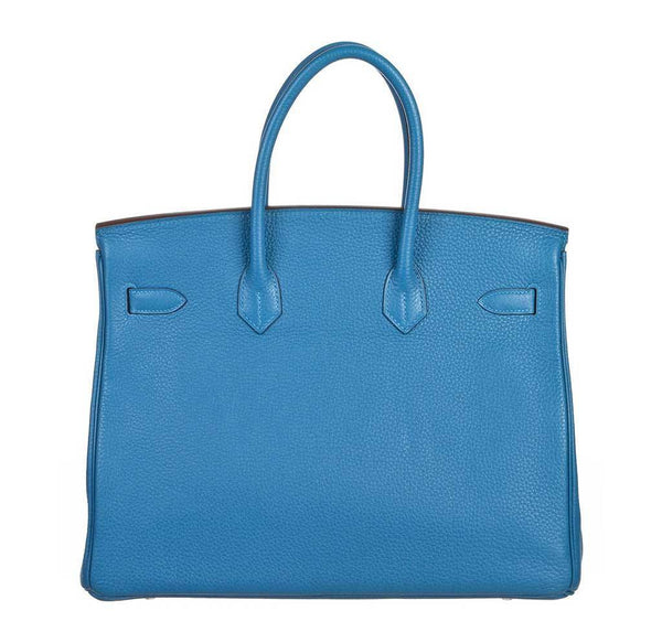 hermes birkin 35 mykonos blue new back