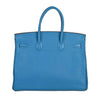 hermes birkin 35 mykonos blue new back