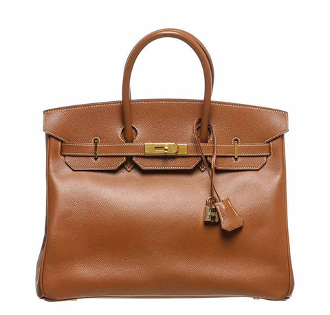 Hermes Birkin 35 Gold Epsom Bag