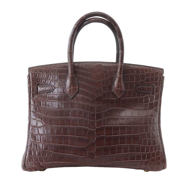 Hermes Birkin 30 Matte Havane new back