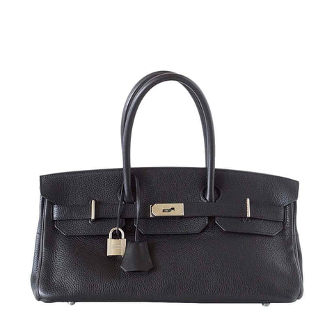 Hermès Birkin JPG Shoulder Bag - Clemence Leather Black